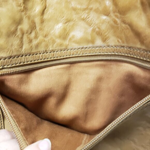 Fossil Brown Leather Womens Shoulder Bag Purse Pre-Owned - Picture 6 of 15